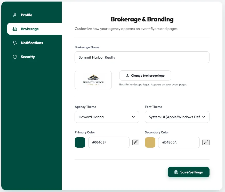 Set Branding
